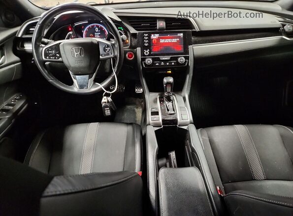 2HGFC2F81MH505705 2021 HONDA CIVIC Black წინა პანელის ხედი
