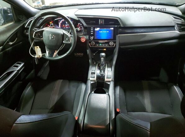 2HGFC2F81MH532628 2021 HONDA CIVIC Черный Вид панели приборов