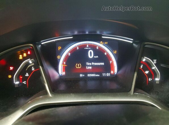 2HGFC2F81MH532628 2021 HONDA CIVIC Черный Вид щитка приборов