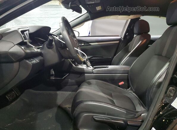 2HGFC2F81MH532628 2021 HONDA CIVIC Черный Вид салона спереди