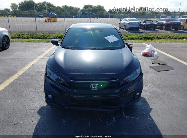 2HGFC2F81MH536176 2021 HONDA CIVIC Black Widok zestawu wskaźników