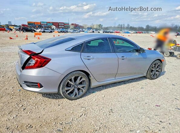2HGFC2F81MH553298 2021 HONDA CIVIC Silver Задня права чверть