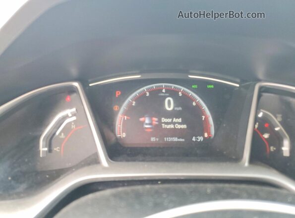 2HGFC2F81MH553298 2021 HONDA CIVIC Silver Вид щитка приладів