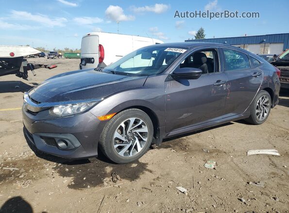 2HGFC2F82HH015988 2017 HONDA CIVIC Gray წინა მარცხენა ხედი სამი მეოთხედიდან