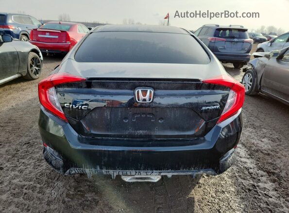 2HGFC2F82LH034405 2020 HONDA CIVIC Black Widok z tyłu