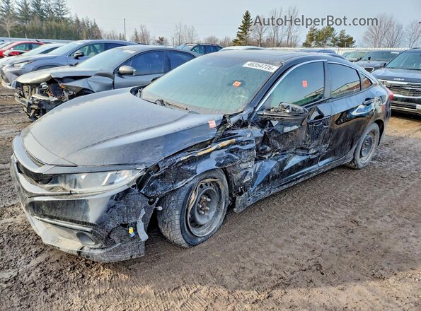 2HGFC2F82LH034405 2020 HONDA CIVIC Black Przód lewy