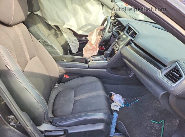 2HGFC2F82LH034405 2020 HONDA CIVIC Black Widok wnętrza z przodu