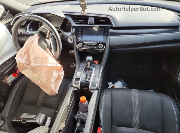 2HGFC2F82LH034405 2020 HONDA CIVIC Black Widok deski rozdzielczej