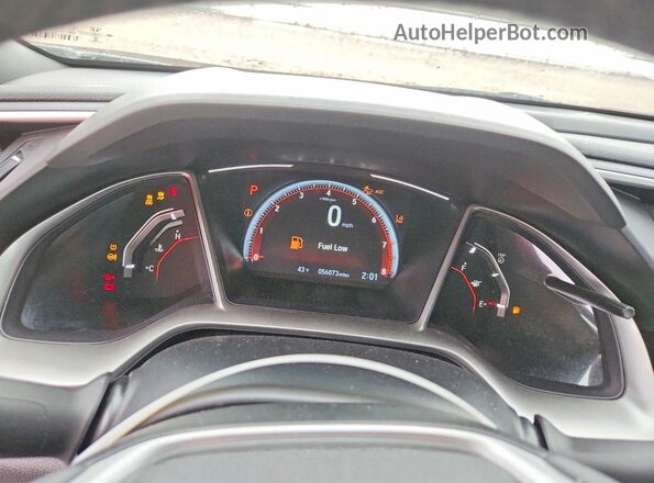 2HGFC2F82MH522187 2021 HONDA CIVIC White Вид щитка приладів