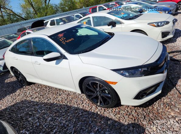 2HGFC2F82MH522187 2021 HONDA CIVIC White Передня права чверть
