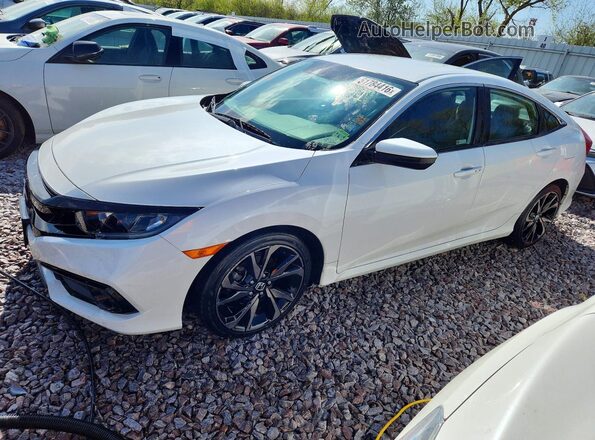 2HGFC2F82MH522187 2021 HONDA CIVIC White Передня ліва чверть