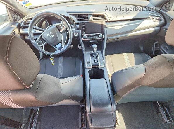 2HGFC2F82MH522187 2021 HONDA CIVIC White Вид панелі приладів