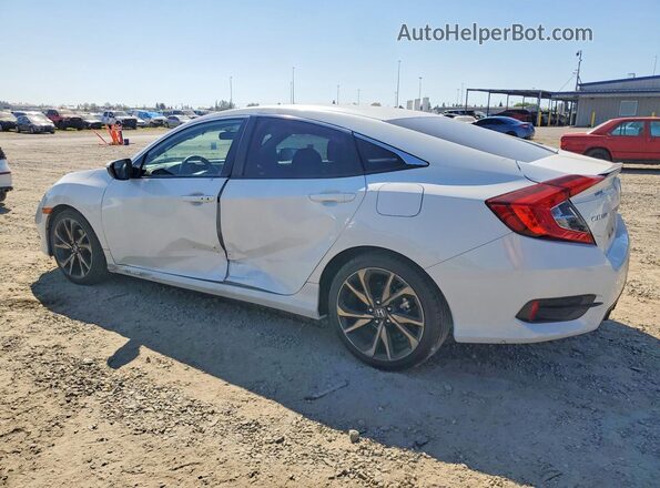 2HGFC2F82MH533593 2021 HONDA CIVIC White Rear left