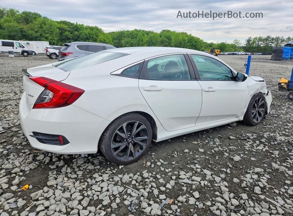 2HGFC2F83KH521420 2019 HONDA CIVIC Белый Задняя правая четверть