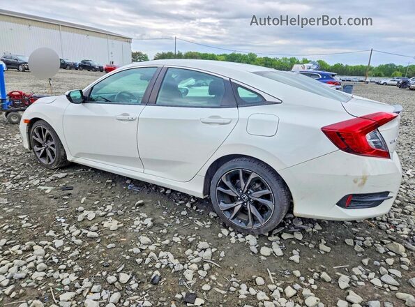 2HGFC2F83KH521420 2019 HONDA CIVIC Белый Задняя левая четверть