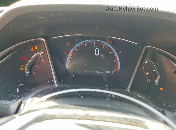 2HGFC2F83KH553820 2019 HONDA CIVIC Белый Вид щитка приборов