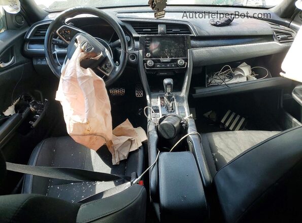 2HGFC2F83KH553820 2019 HONDA CIVIC Белый Вид панели приборов