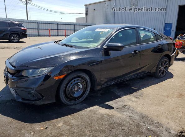 2HGFC2F83LH577259 2020 HONDA CIVIC Black Przód lewy