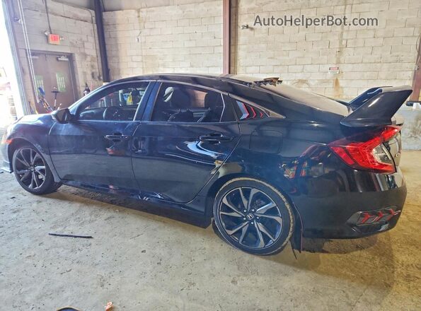 2HGFC2F83LH595308 2020 HONDA CIVIC Черный Задняя левая четверть