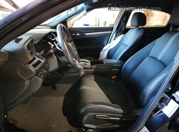 2HGFC2F83LH595308 2020 HONDA CIVIC Черный Вид салона спереди