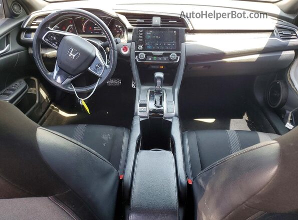 2HGFC2F84KH502388 2019 HONDA CIVIC Gray Widok deski rozdzielczej