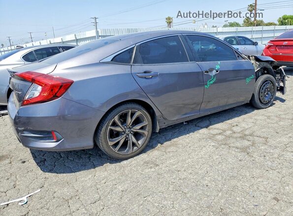 2HGFC2F84KH502388 2019 HONDA CIVIC Gray Tył prawy
