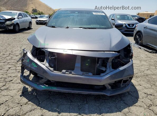 2HGFC2F84KH502388 2019 HONDA CIVIC Gray Widok z przodu