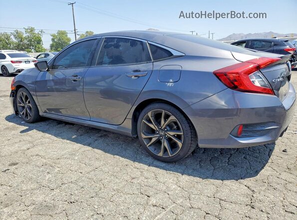 2HGFC2F84KH502388 2019 HONDA CIVIC Gray Tył lewy