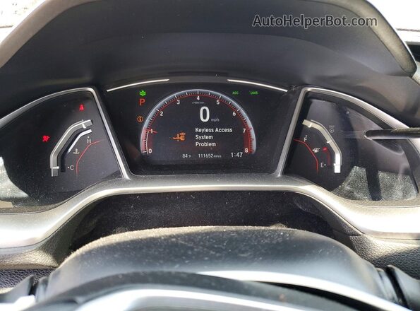 2HGFC2F84KH502388 2019 HONDA CIVIC Gray Widok zestawu wskaźników