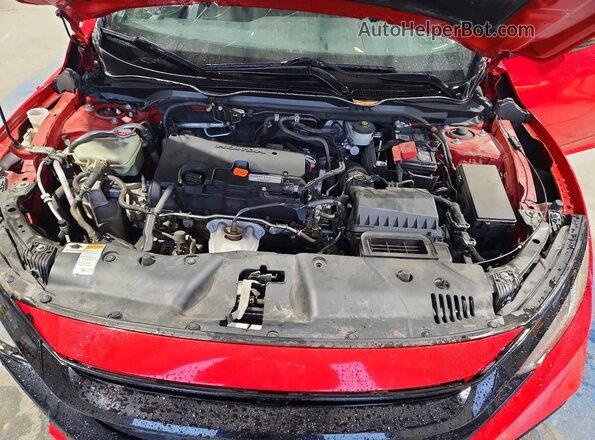 2HGFC2F84KH527162 2019 HONDA CIVIC Красный Вид задней части салона