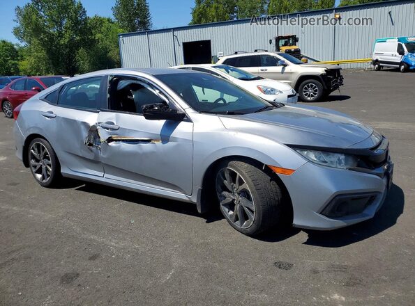 2HGFC2F84KH556077 2019 HONDA CIVIC Silver Առջևի աջ