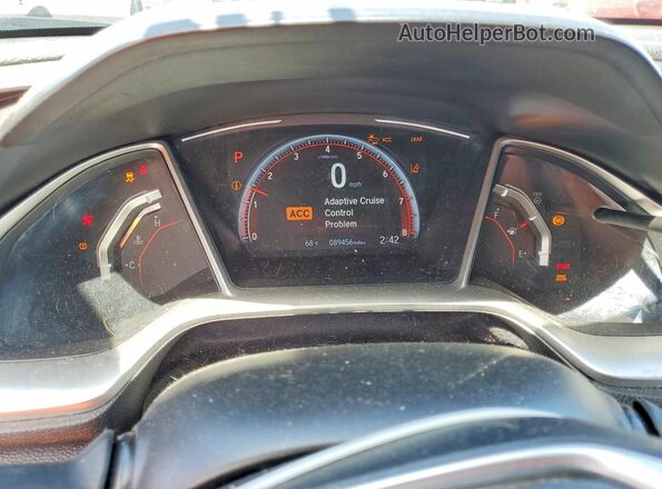 2HGFC2F84KH556077 2019 HONDA CIVIC Silver Սարքավորումների վահանակի տեսք