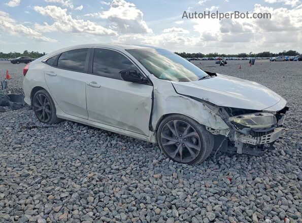 2HGFC2F84LH582650 2020 HONDA CIVIC Черный Передняя правая четверть