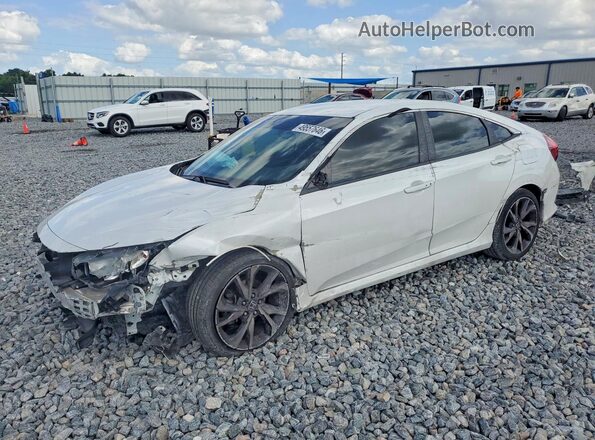 2HGFC2F84LH582650 2020 HONDA CIVIC Черный Передняя левая четверть