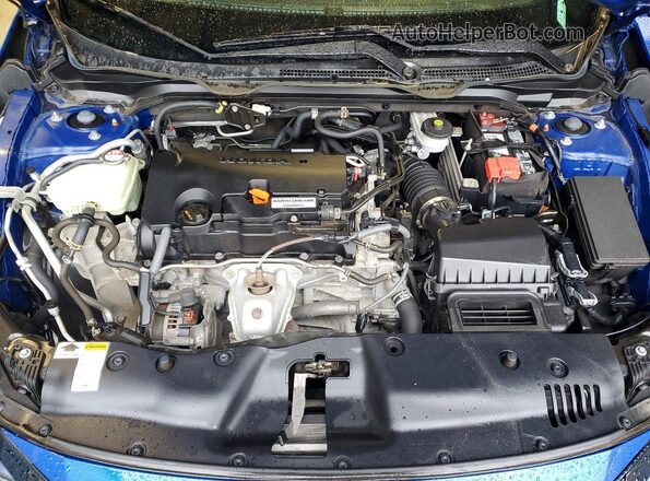 2HGFC2F85KH555035 2019 HONDA CIVIC Blue უკანა სალონის ხედი