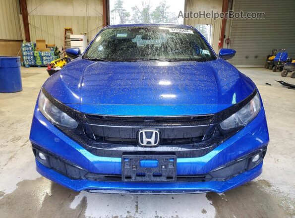 2HGFC2F85KH555035 2019 HONDA CIVIC Blue წინა ხედი