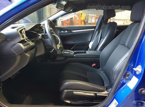 2HGFC2F85KH555035 2019 HONDA CIVIC Blue წინა სალონის ხედი