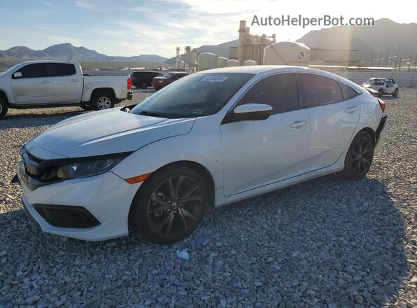 2HGFC2F85LH599473 2020 HONDA CIVIC White Передня ліва чверть