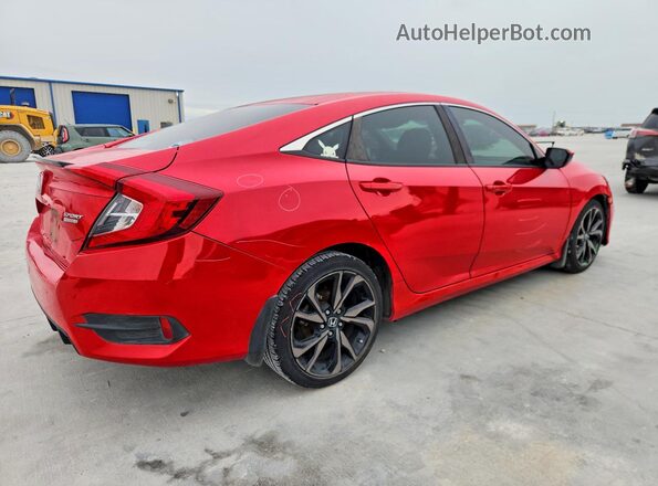 2HGFC2F85MH507425 2021 HONDA CIVIC Red უკანა მარჯვენა