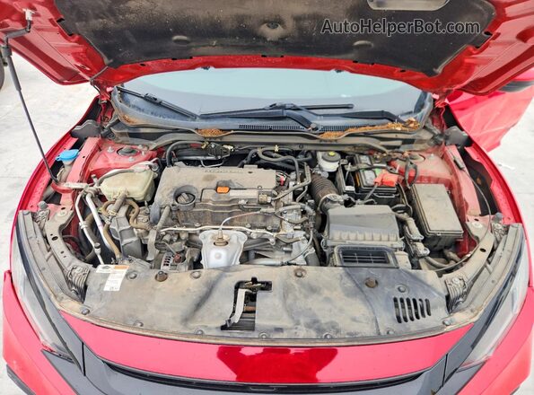 2HGFC2F85MH507425 2021 HONDA CIVIC Red უკანა სალონის ხედი