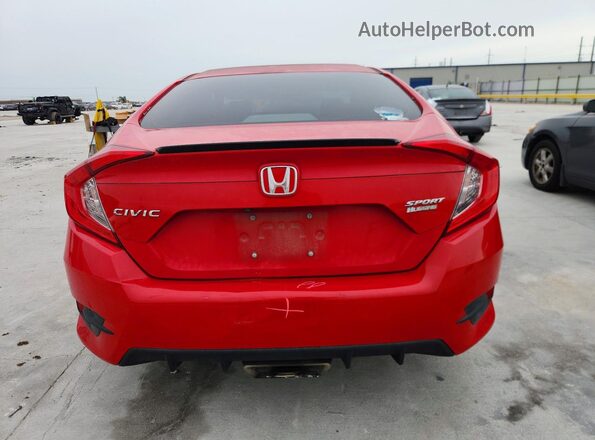 2HGFC2F85MH507425 2021 HONDA CIVIC Red უკანა ხედი