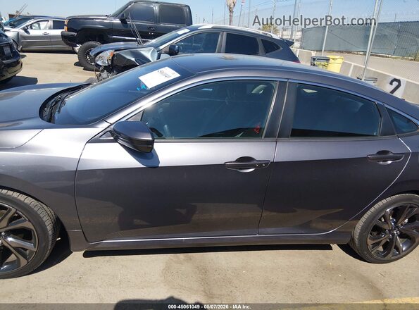 2HGFC2F85MH528923 2021 HONDA CIVIC Серый Панорамный вид салона 360°