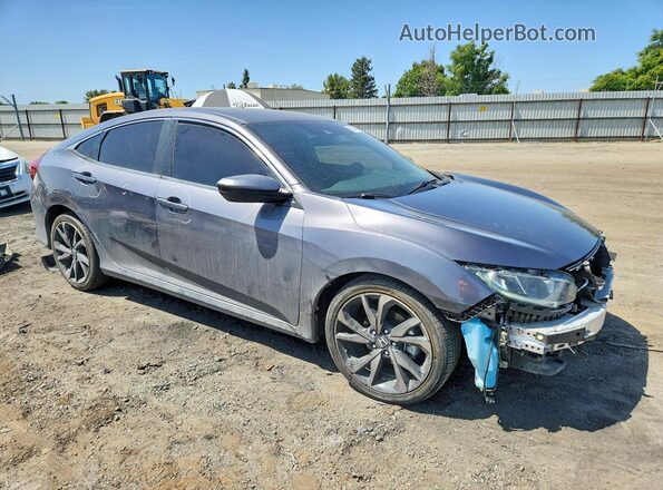 2HGFC2F85MH550582 2021 HONDA CIVIC Gray წინა მარჯვენა