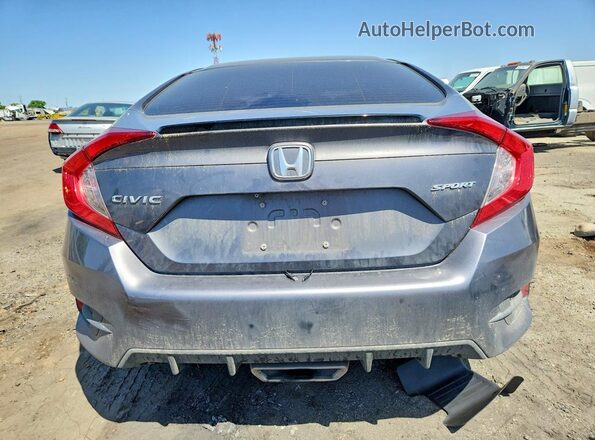 2HGFC2F85MH550582 2021 HONDA CIVIC Gray უკანა ხედი