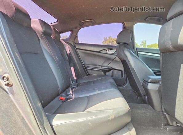 2HGFC2F85MH550582 2021 HONDA CIVIC Gray უკანა სავარძლების ხედი