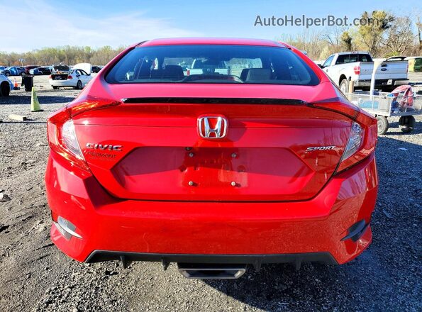 2HGFC2F86LH523275 2020 HONDA CIVIC Red Հետևի տեսք