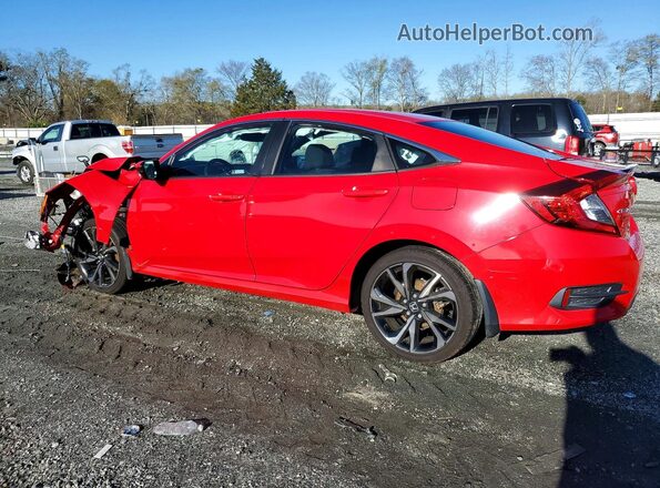 2HGFC2F86LH523275 2020 HONDA CIVIC Red Հետևի ձախ