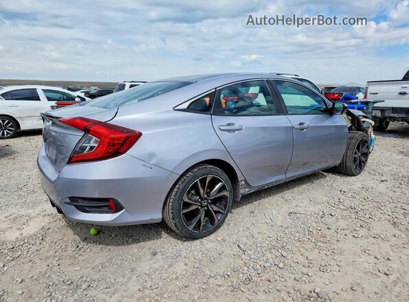 2HGFC2F86LH526127 2020 HONDA CIVIC Серебряный Задняя правая четверть