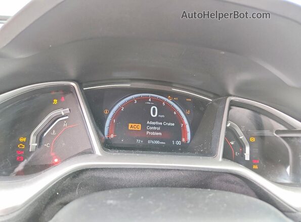 2HGFC2F86LH526127 2020 HONDA CIVIC Серебряный Вид щитка приборов