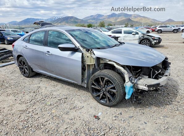 2HGFC2F86LH526127 2020 HONDA CIVIC Серебряный Передняя правая четверть